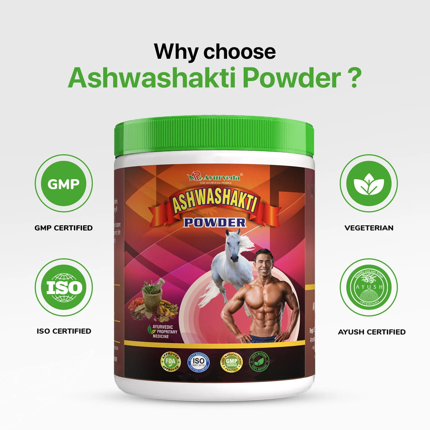 Ashwashakti Powder- Ayurvedic Weight And Muscles Gain Powder For Men - Image 5