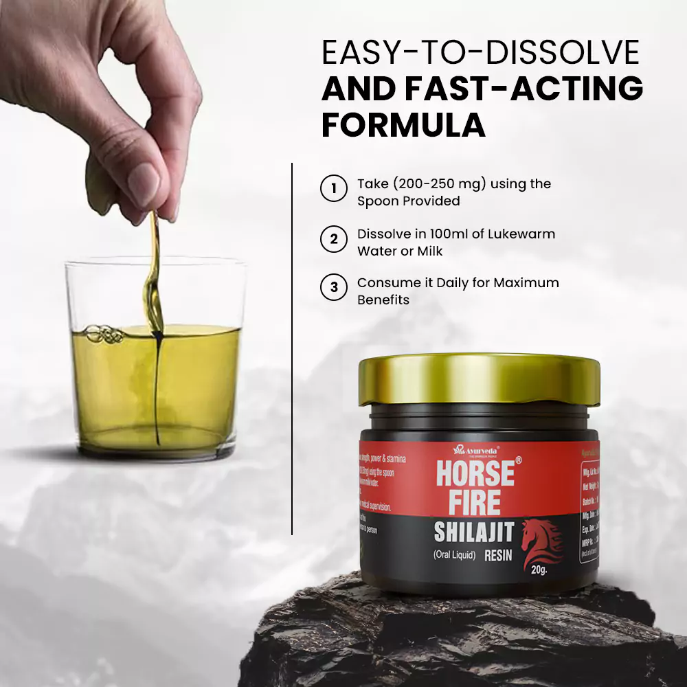 Horse Fire Shilajit Resin- Himalayan Origin Pure 20g - Image 4