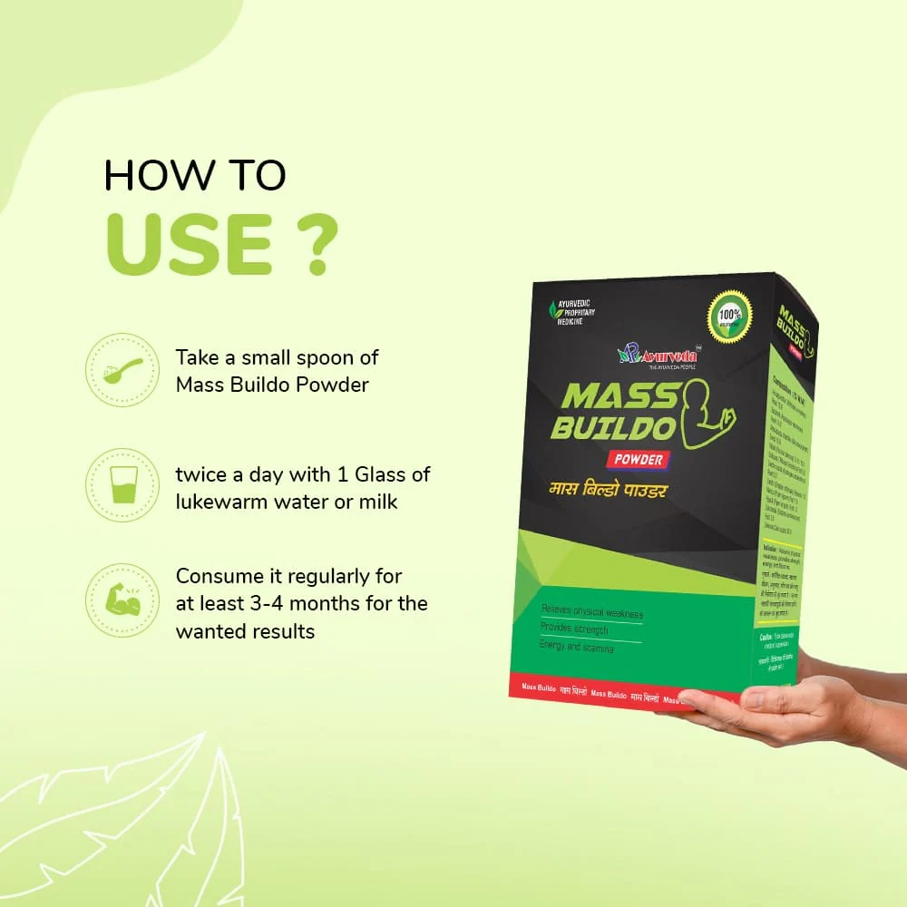 Mass Buildo Powder- Ayurvedic Powder For Muscle Gain - Image 5