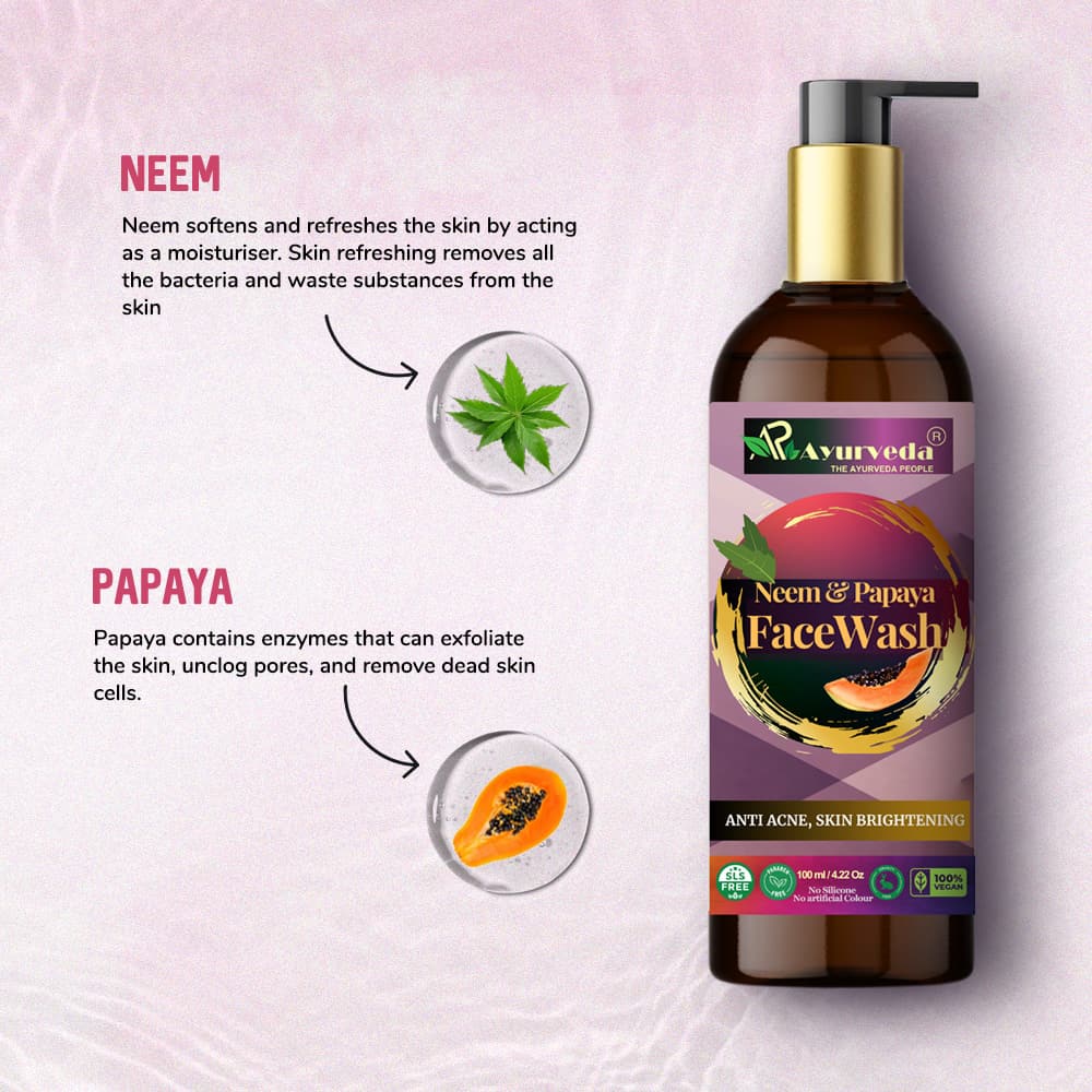 Neem & Papaya Face Wash For radiant skin - Image 4