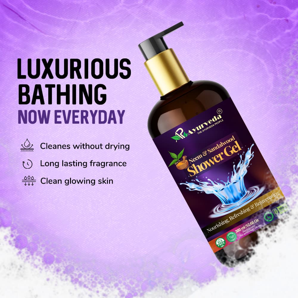 Neem-Sandalwood Shower Gel (Body wash) - Image 4