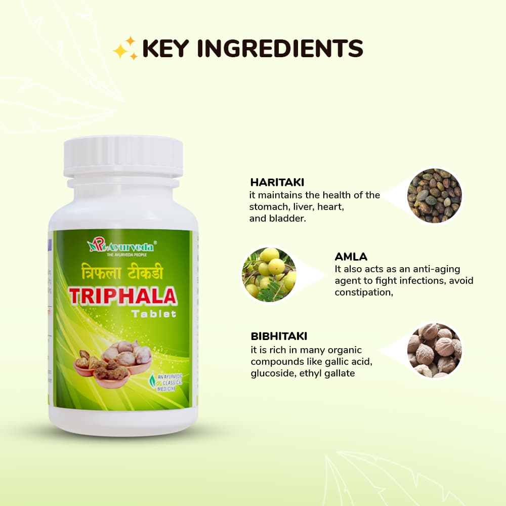 Triphala Tikadi- 60 Tablets - Image 3